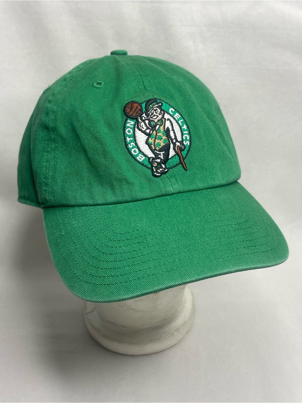 '47 Brand Boston Celtics NBA Green Strapback Hat Adjustable Leprechaun Logo Cap